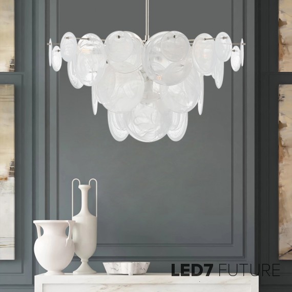 Loft Industry Modern - Shine Discs Chandelier V3